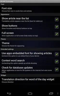 EN-MG Dictionary Free android App screenshot 2