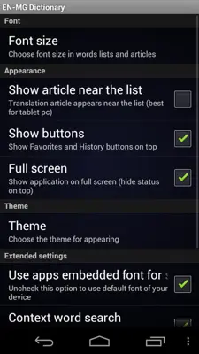 EN-MG Dictionary Free android App screenshot 8